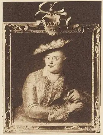 Portret van Bergsma door Anna Dorothea Therbusch.