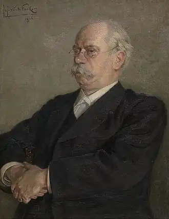 Portret van Julius Sabbe, 1906, door Jef Van de Fackere, collectie Groeningemuseum