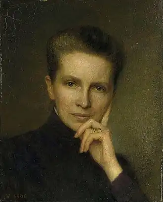 Portret van Klazina Christina Boxman-Winkler door Jan Veth (Collectie Dordrechts Museum)