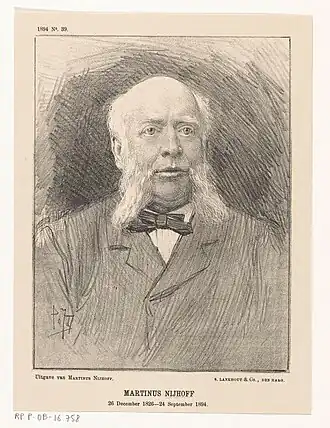 Martinus Nijhoff (litho) door Pieter de Josselin de Jong