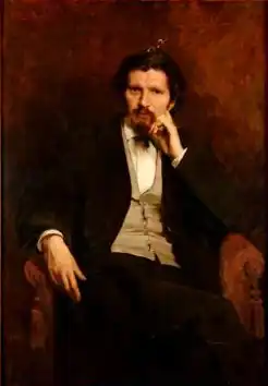 Portret van P.M. Slager door Pieter de Josselin de Jong, 1882, Noordbrabants Museum