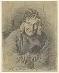 Portret van Rosalie, krijttekening, Rijksmuseum Amsterdam