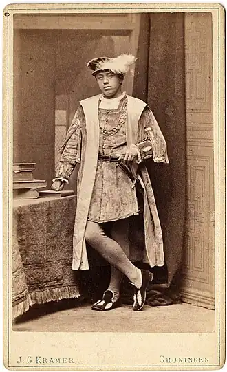 Peter Sickinghe nagespeeld door de Groningse arts Wibrandus Joannes Koppius in 1879