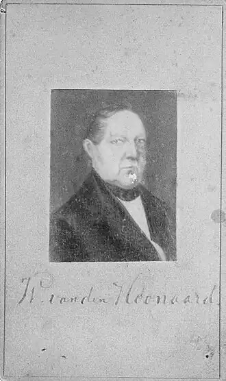 Portret van Willem van den Hoonaard, 1840-1850