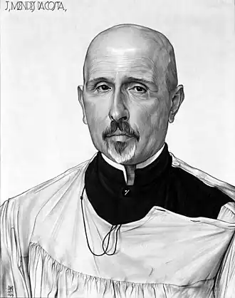 Portret van Da Costa door Michel de Klerk, 1919