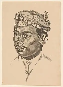 Portret van een Soendanese bediende, Willem Witsen, ca, 1921