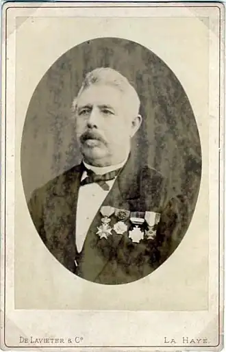 Carte de visite van Hendrik Raat, ca. 1880