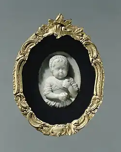 Portretmedaillon in marmer, Rijksmuseum Amsterdam