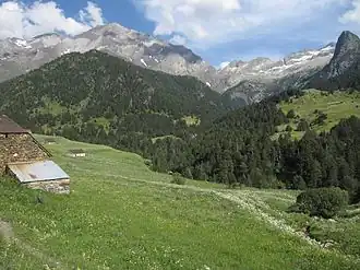 Het Posets-massief gezien vanaf Viadós