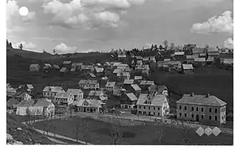 Ansichtkaart met afbeelding van Hrib tussen 1928 en 1947