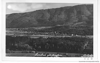 Limbuš op een ansichtkaart uit de periode 1928-1947