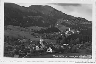 Tirosek op een ansichtkaart uit de periode 1928-1947