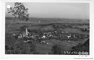 Podbočje op een ansichtkaart uit de periode 1927-1948