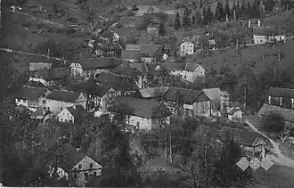 Rudno op een ansichtkaart uit de periode 1928-1947