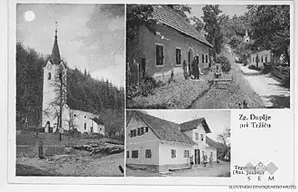 Zgornje Duplje tussen 1928 en 1947