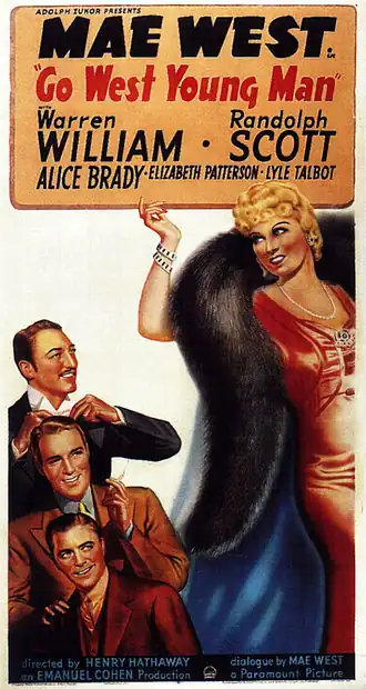 Aanplakbiljet voor Go West, Young Man