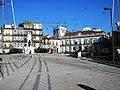 Praça Carlos Alberto - noordzijde met het Palacete dos Viscondes de Balsemão