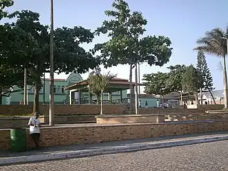 Het plein praça da Cultura in Esperança
