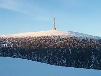De Praděd in de winter