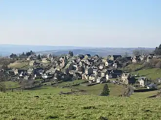 Gezicht op Prades-d'Aubrac