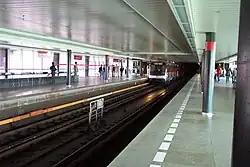 Vyšehrad metrostation, platform