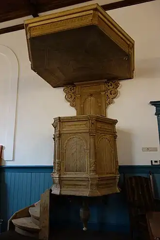 De preekstoel in 2017