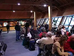 Boarding wachtzaal luchthaven