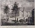 De Beursbrug rond 1830