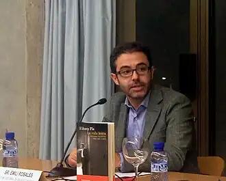 Emili Rosales, tijdens de presentatie van het boek La vida lenta in 2014
