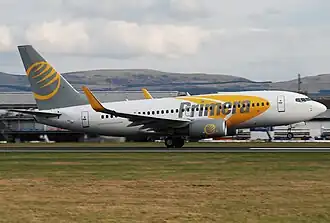 Een Boeing 737-700 van Primera Air