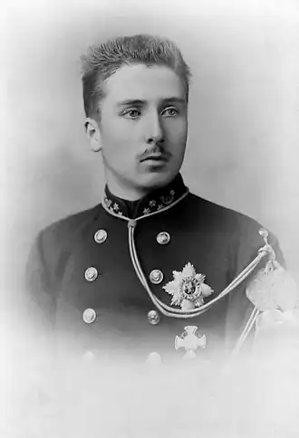 Prins Boudewijn van België in september 1889.