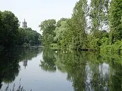 Zwanenburcht vanaf de Kermisdahl