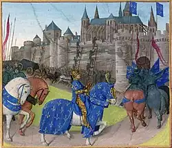 De inname van Tours in 1189, f.223.