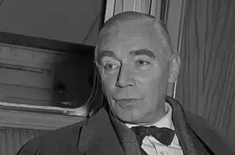 Professor Bram Hammacher in 1957 op weg naar de VS. (Foto: Ary Groeneveld.)