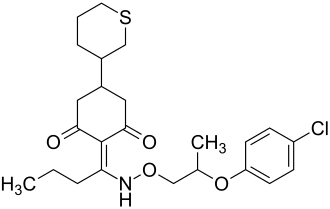 Structuurformule van profoxydim