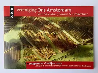 Programmaboekje van de Vereniging Ons Amsterdam