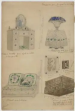 Rekwisieten voor het ballet (Bakst, 1911)