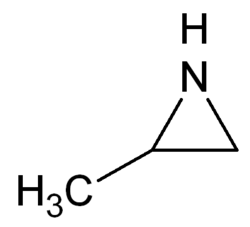 Structuurformule van propyleenimine