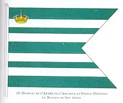 ? Standaard van de kroonprins voor vliegtuigen, 1922 tot 1953