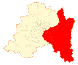 Kaart van Cordillera