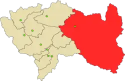 Locatie binnen de regio