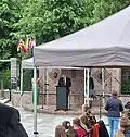 Speech door de voorzitter van het mausoleum