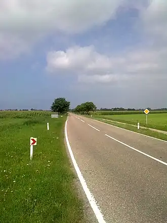 N240 tussen Slootdorp en De Haukes.