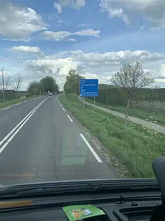 De N666 net voor Kwadendamme, mei 2021