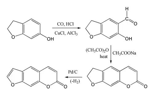 Synthese van psoraleen