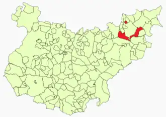 Kaart van Puebla de Alcocer