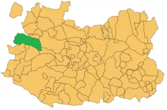 Kaart van Puebla de Don Rodrigo