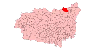 Kaart van Puebla de Lillo