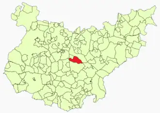 Kaart van Puebla de la Reina