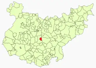 Kaart van Puebla del Prior